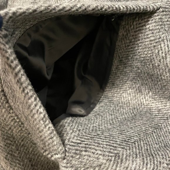 NWT Abercrombie Men's Relaxed Wool-Blend Mac Coat - Picture 6 of 7